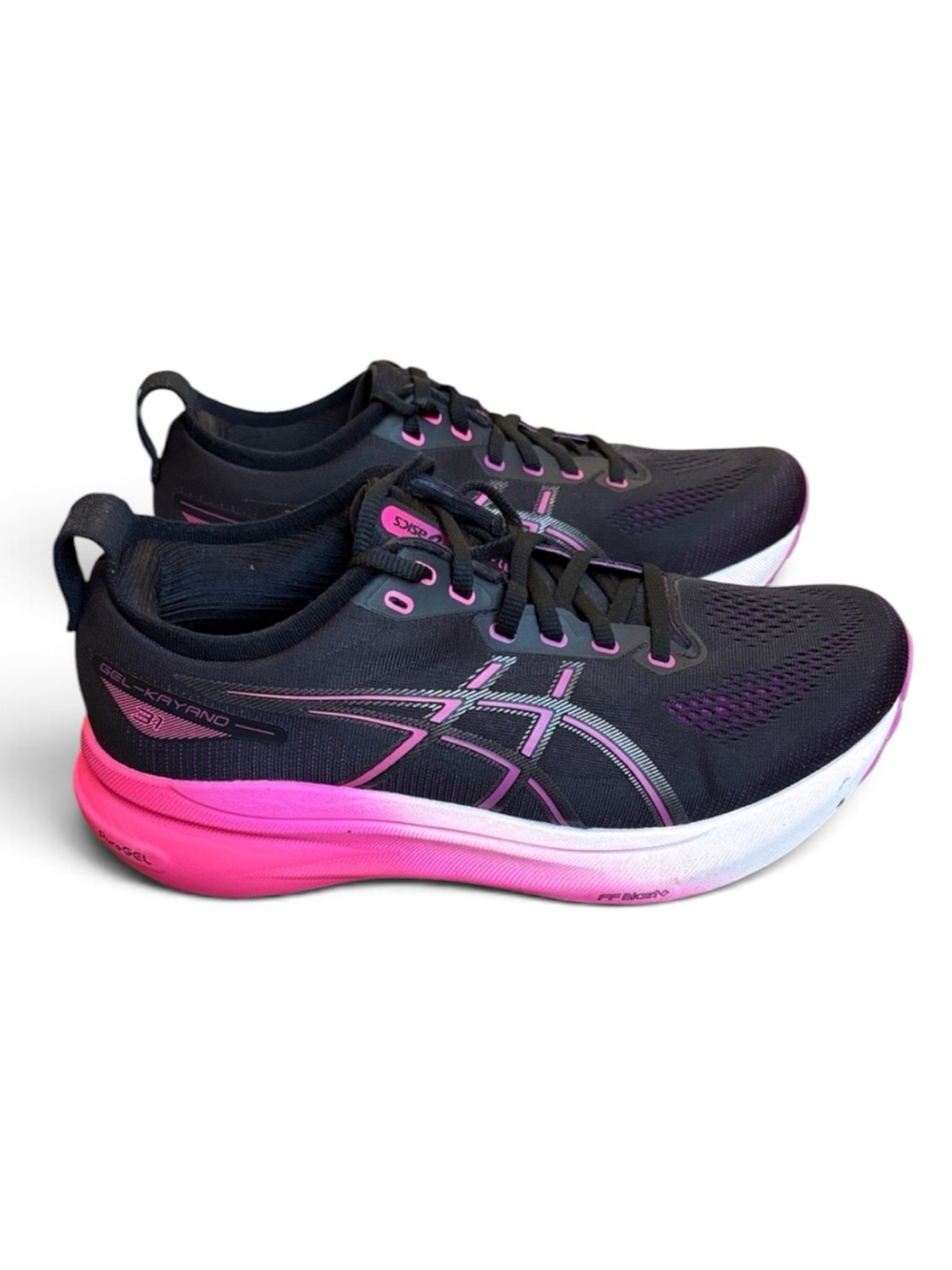 ASICS Gel-Kayano 31 Running Shoes Women’s 9.5W WIDE Black/Bold Magenta NO INSOLE